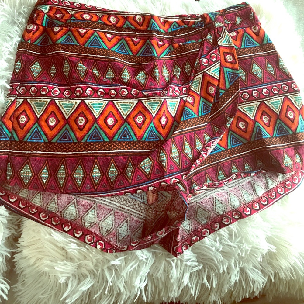Printed skort