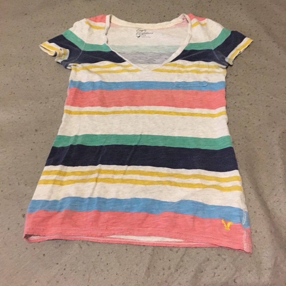 stripped colorful shirt