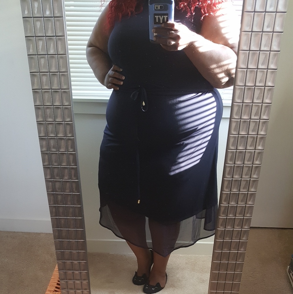 Plus Tunic Style Dress - Picture 3 of 3