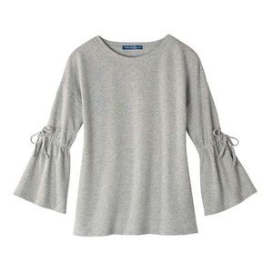 Lightweight Bell-Sleeve Sweatshirt