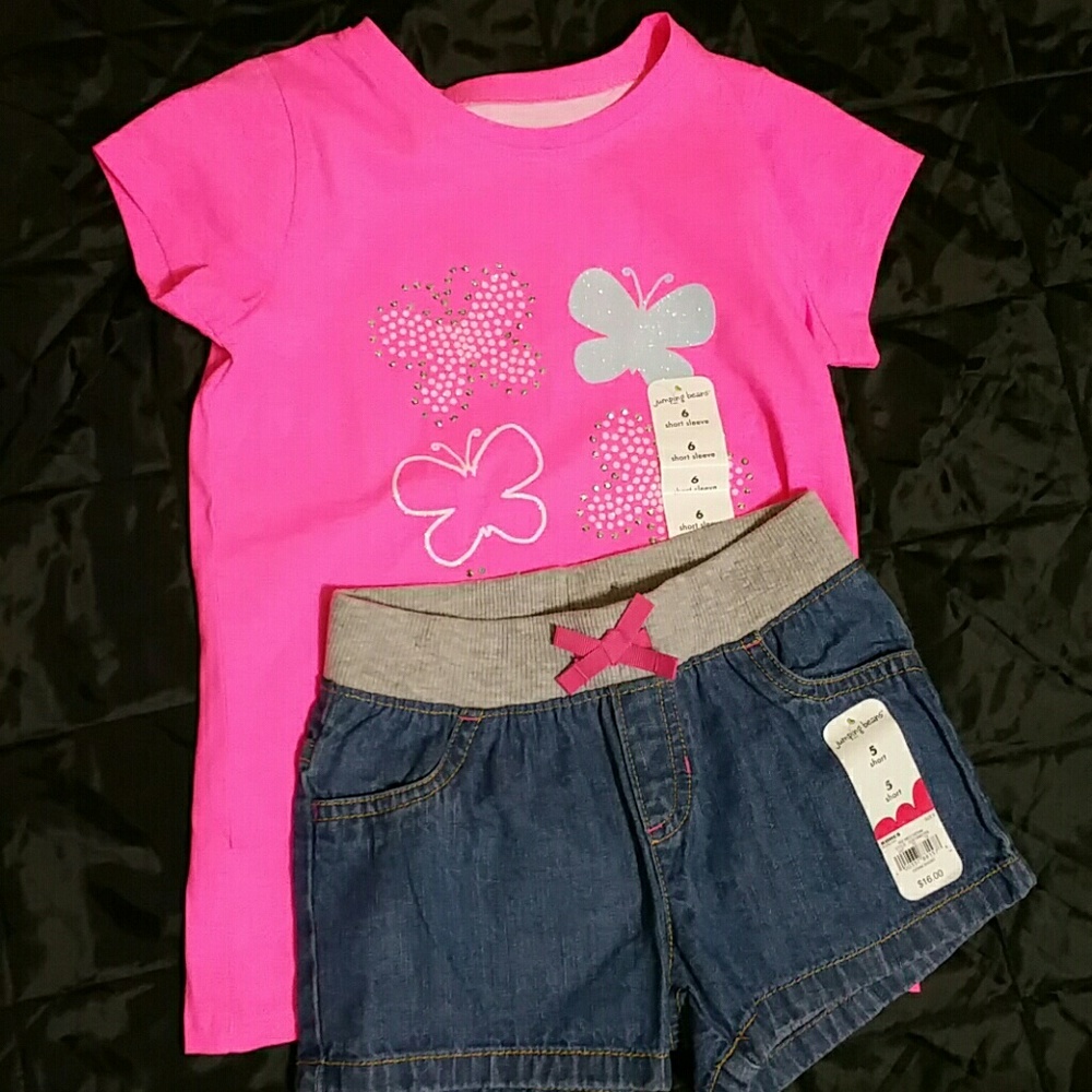 Girls shirt and shorts