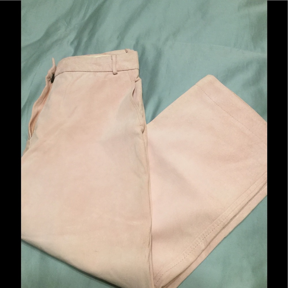 NWT suede leather capris .Weekend MaxMara