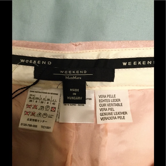 NWT suede leather capris .Weekend MaxMara - Picture 4 of 7