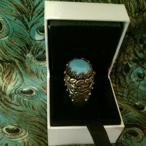 Turquoise costume ring