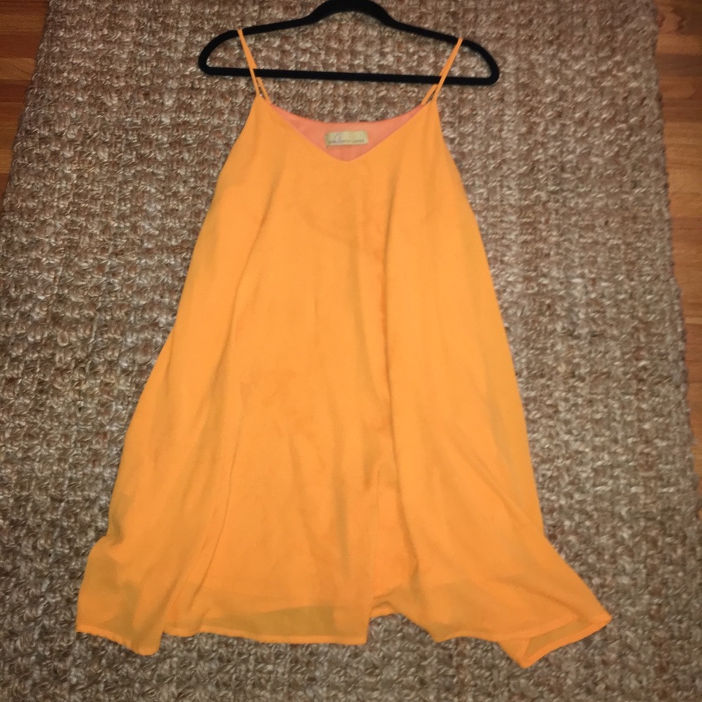 Flowy Orange Dress (with Pockets!)