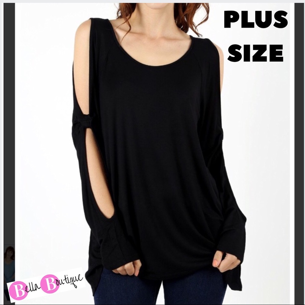 PLUS SIZE ✨ SEXY COLD SLEEVE TUNIC