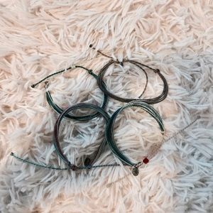 4 Pura Vida Bracelets (1 worn, 3 new)