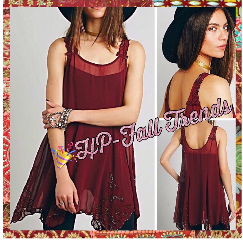 Free People Beaded/Embellished Tunic Dress