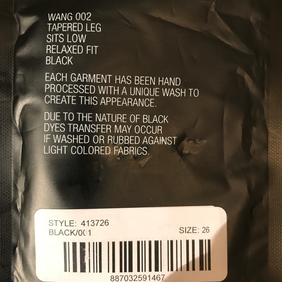 ✨HP✨NWT Alexander Wang 002 Relaxed Fit Denim - Picture 7 of 8