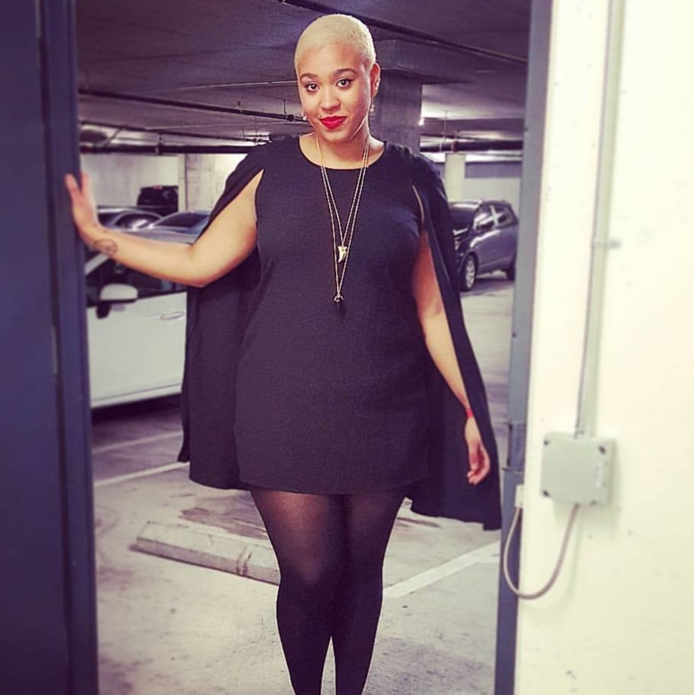Little Black Dress with Cape
