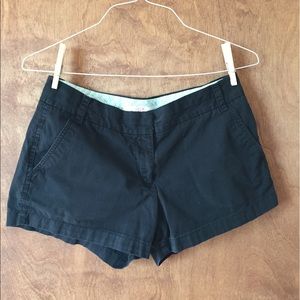 J CREW Black Chino Shorts