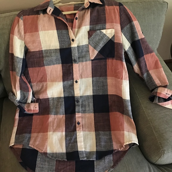 My Beloved Tops - NWOT Light Flannel Button Down Size M