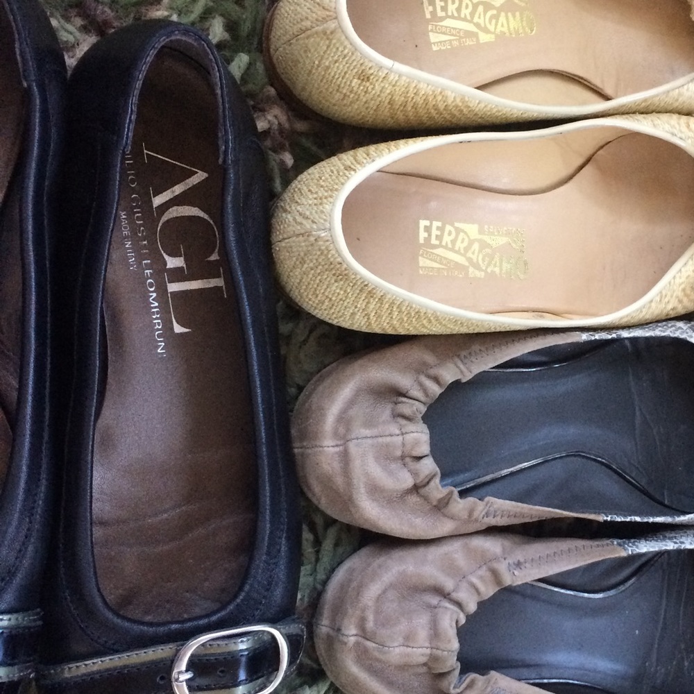SHOES SIZES 8 TO 9: Ferragamo's, Tory Burch, etc.