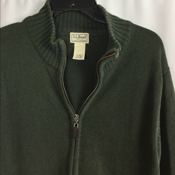 LL Bean Knit S Green - Picture 2 of 3
