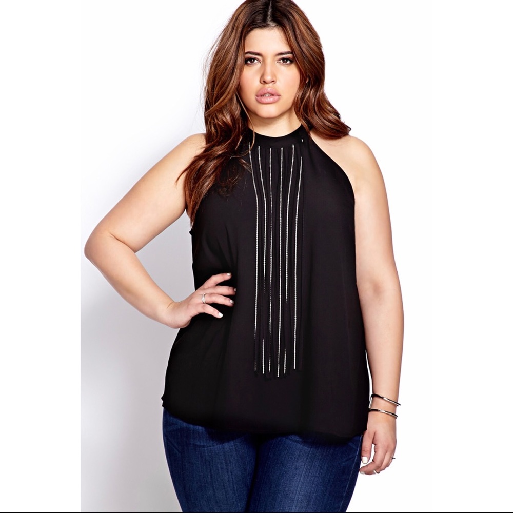 Forever 21+ Fringe Top