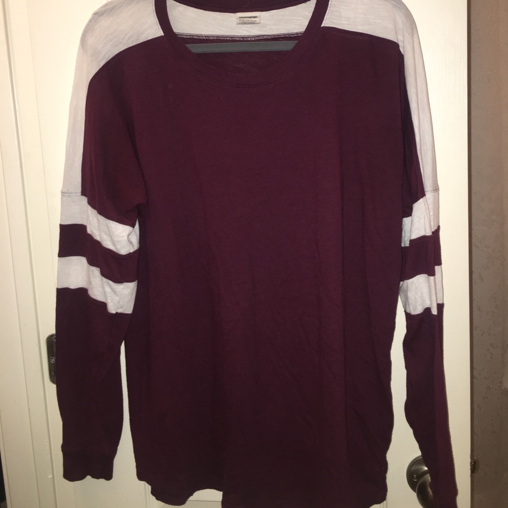 Victoria's Secret Pink:Maroon &white spirit jersey