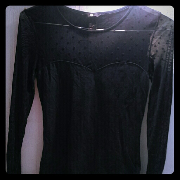 H&M Tops - Sheer polka dot top H&M Tops - Sheer polka dot top
