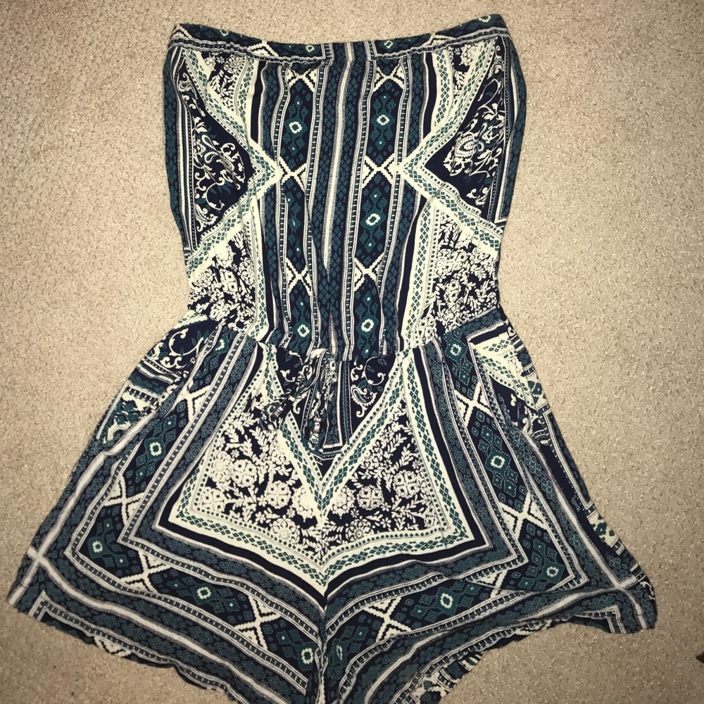 Tribal print romper