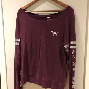Victoria's Secret pink shimmer pullover