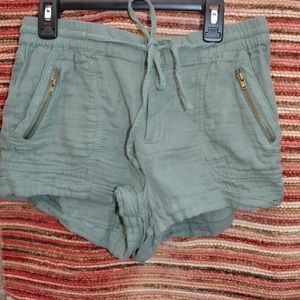 Army green shorts