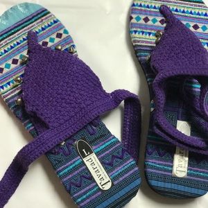 Crochet sandal boho style