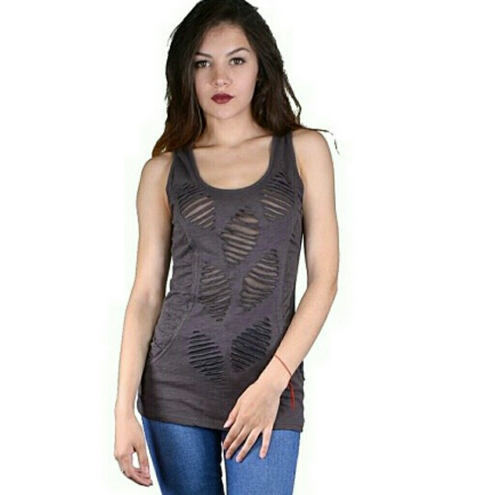 Cut Out Sleeveless Top