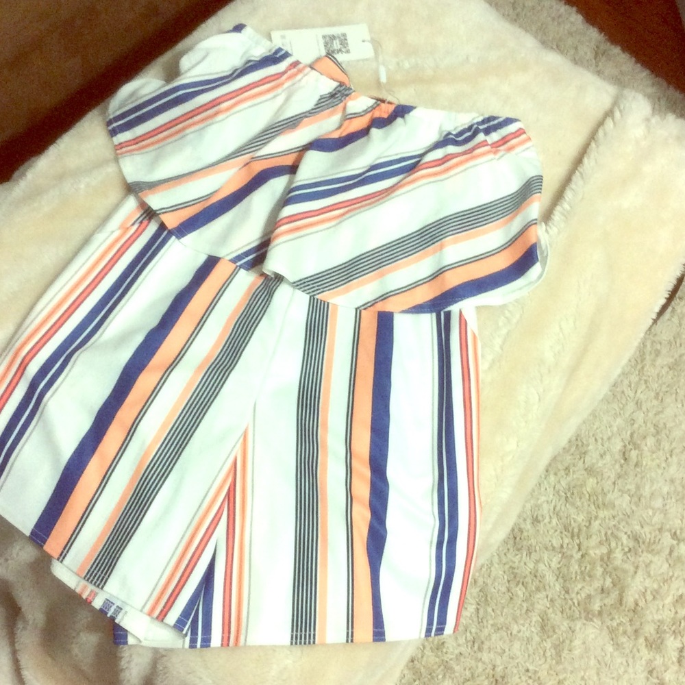 Striped romper