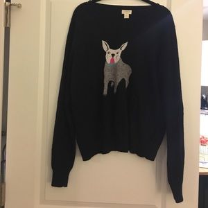 J. Crew Bulldog sweater