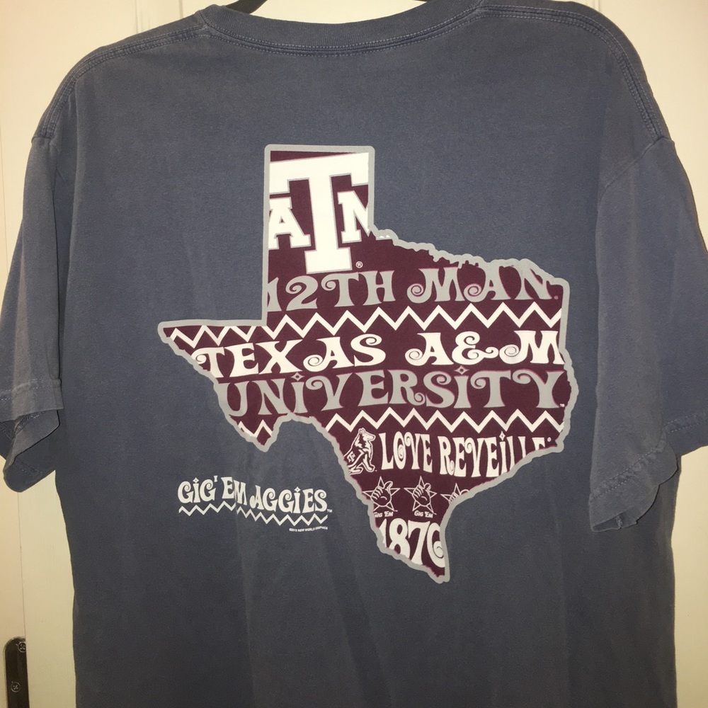 Texas A&M Comfort Colors t shirt