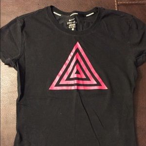 Dri-Fit Nike Running black and pink crewneck shirt