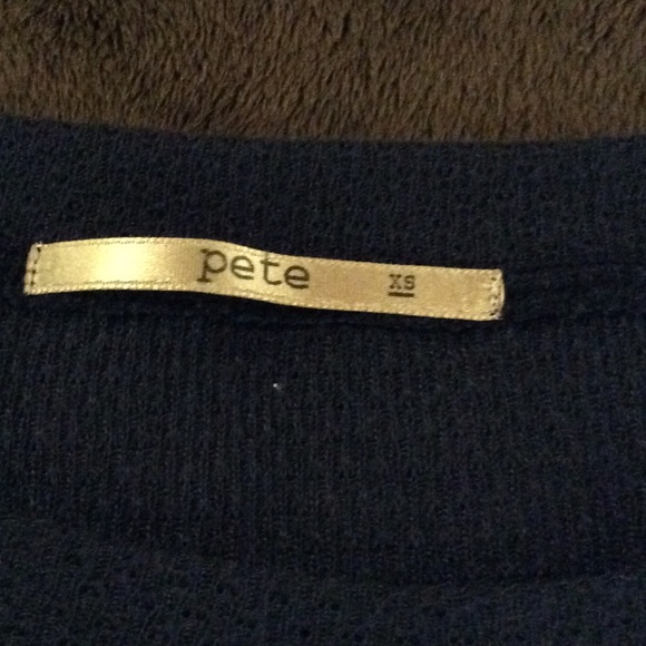 Pete Collection Navy Light Knit Top - Picture 6 of 6