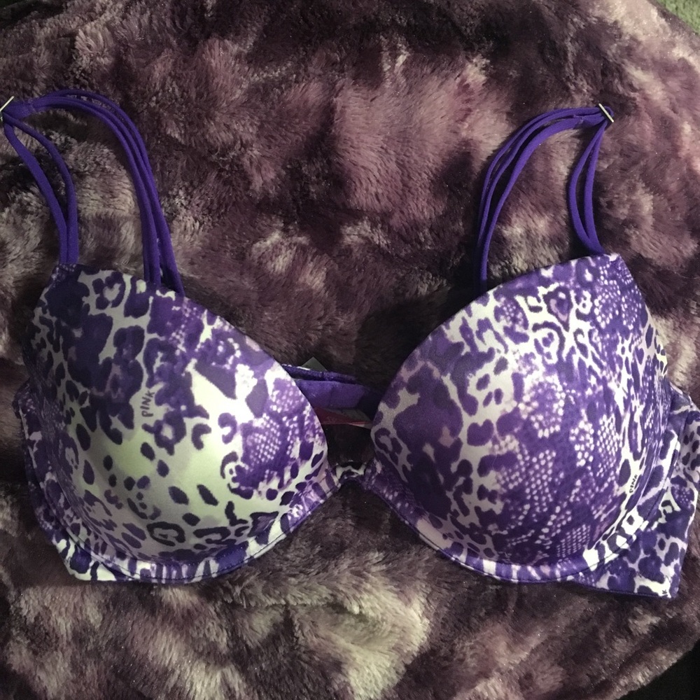 VS PINK Purple Push Up Bra