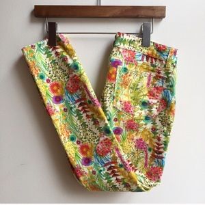 J. Crew liberty toothpick Floral size 24 jeans