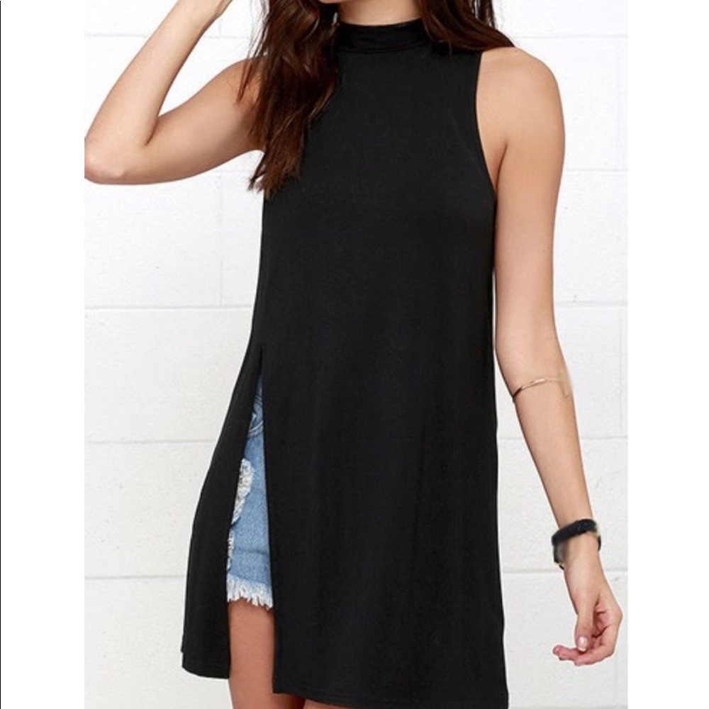 Split personality top gray