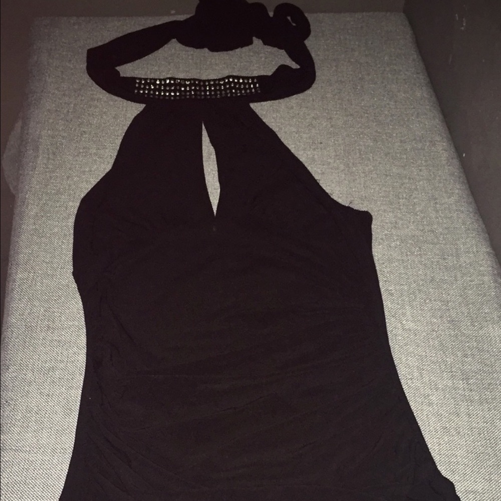 Halter open back top