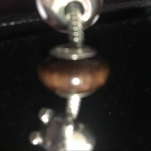 Pandora wood charm