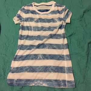 Blue and white stripped shirt