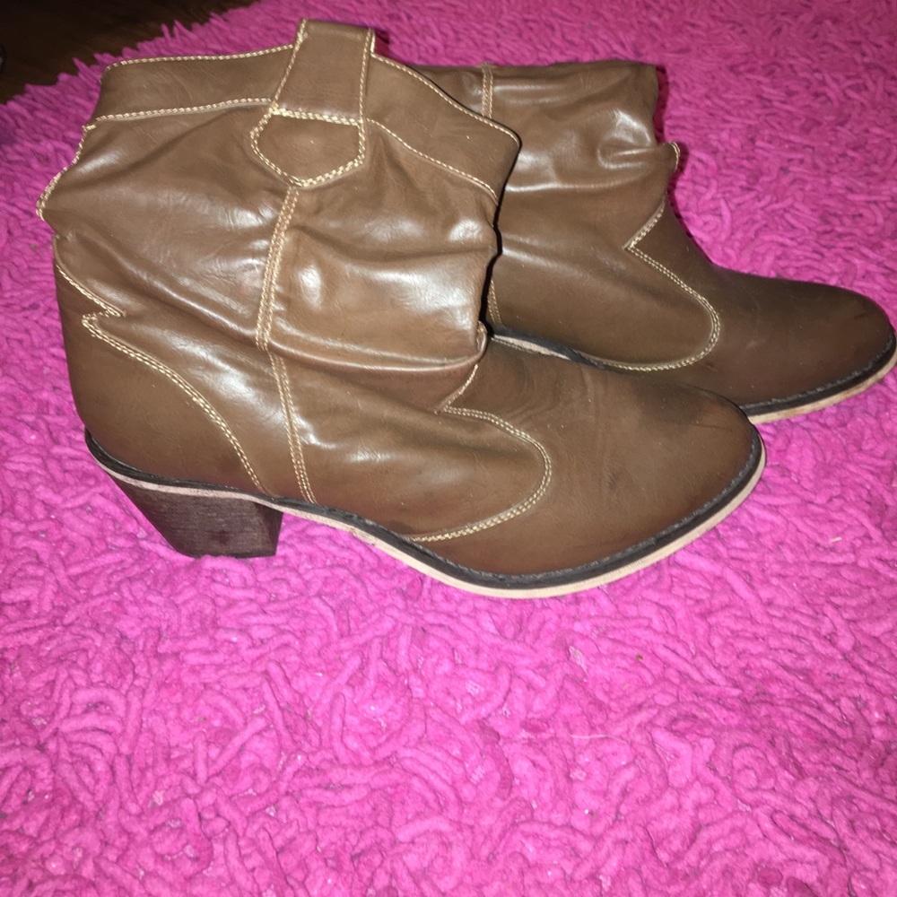 Western Style Ankle Boots