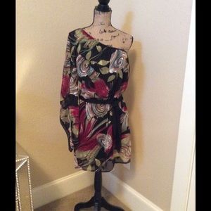 One shoulder Shimmering Mini Dress