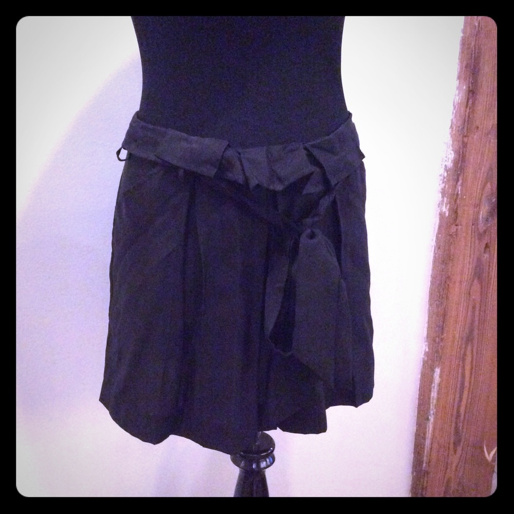 Mason by Michelle Mason Black Mini Skirt