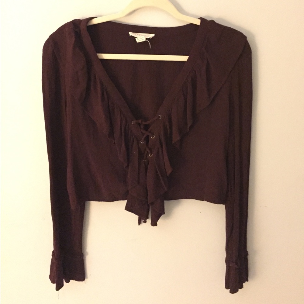 Forever 21 long sleeve crop top!