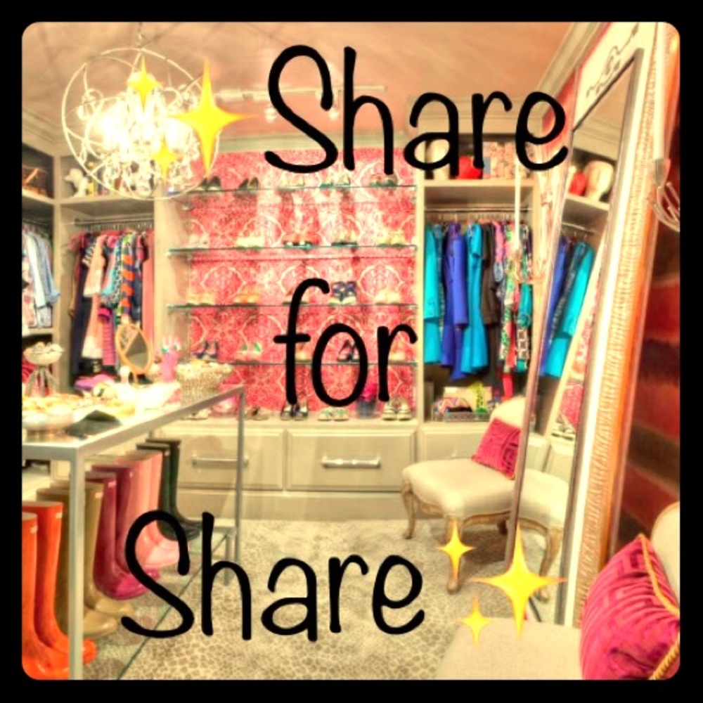 Share from my closet & I'll return the favor!😊