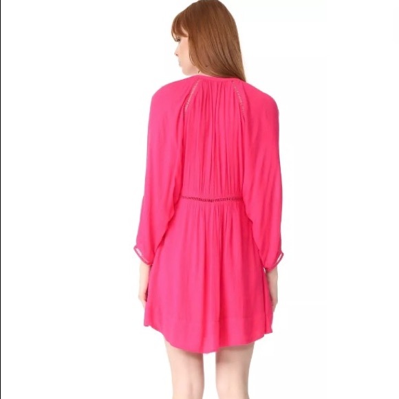 NWT FREE PEOPLE GO LIGHTLY V-NECK 3/4 SLEEVE SWING - Picture 4 of 5