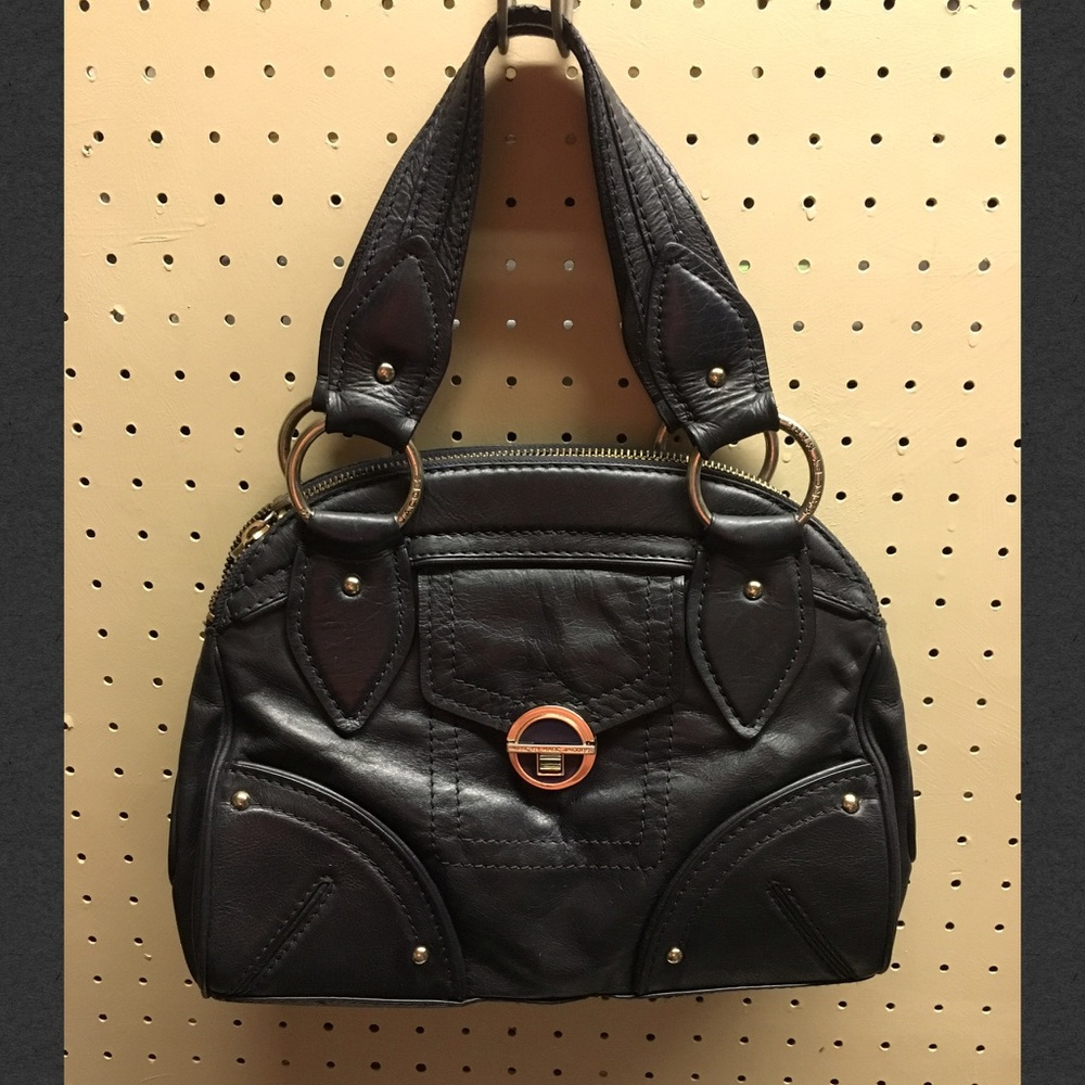 Marc By Marc Jacobs, black leather shoulder bag
