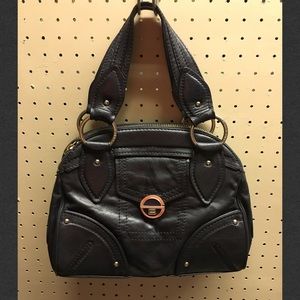 Marc By Marc Jacobs, black leather shoulder bag