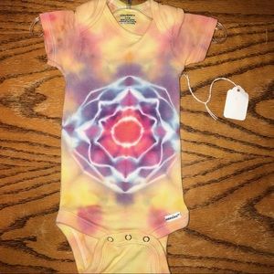 HANDMADE Baby Mandala Tie Dye Gerber Onesie