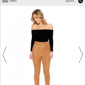 Lace it down leggings. Naked wardrobe