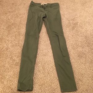 Hollister olive green jeans