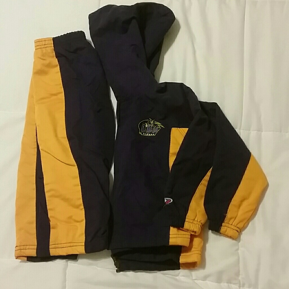 LSU Football is here!  Tigers toddler outfit!