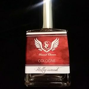 Mens colone 2oz spray bottle called "Holly-Wood